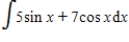 Find the indefinite integral   . ​