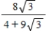 <strong>The sum of the perimeters of an equilateral triangle and a square is 8.Find the dimensions of the triangle and the square that produce a minimum total area. </strong> A)side of square: ;side of triangle: B)side of square: ;side of triangle: C)side of square: ;side of triangle: D)side of square: ;side of triangle: E)side of square: ;side of triangle: