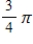 <strong>A sector with central angle is cut from a circle of radius 4 inches,and the edges of the sector are brought together to form a cone.Find the magnitude of such that the volume of the cone is a maximum. </strong> A) radians B) radians C) radians D) radians E) radians
