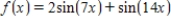Find all points of inflection of the graph of the function   on the interval   .Round your answer to three decimal places wherever applicable. ​