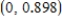 Find all points of inflection of the graph of the function   on the interval   .Round your answer to three decimal places wherever applicable. ​