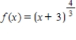 Find the value of the derivative (if it exists)of   at the indicated extremum. ​   ​