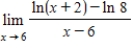 <strong>What does the limit statement represent? </strong> A)0 B) C) ,if D)6