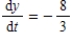 <strong>A point is moving along the graph of the function such that centimeters per second.Find when x = 1. </strong> A) B) C) D) E)