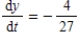 <strong>A point is moving along the graph of the function such that centimeters per second.Find when x = 1. </strong> A) B) C) D) E)