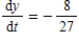 <strong>A point is moving along the graph of the function such that centimeters per second.Find when x = 1. </strong> A) B) C) D) E)