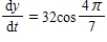 <strong>A point is moving along the graph of the function such that centimeters per second.Find when . </strong> A) B) C) D) E)