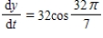 <strong>A point is moving along the graph of the function such that centimeters per second.Find when . </strong> A) B) C) D) E)