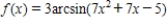 <strong>Find the derivative of the function . </strong> A) B) C) D) E)