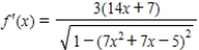 <strong>Find the derivative of the function . </strong> A) B) C) D) E)