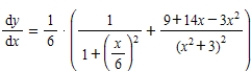 <strong>Find the derivative of the function . </strong> A) B) C) D) E)