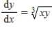 <strong>Find by implicit differentiation given that . </strong> A) B) C) D) E)