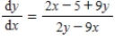 <strong>Find by implicit differentiation. </strong> A) B) C) D) E)