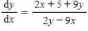 <strong>Find by implicit differentiation. </strong> A) B) C) D) E)