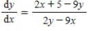 <strong>Find by implicit differentiation. </strong> A) B) C) D) E)