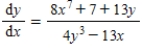 <strong>Find by implicit differentiation. </strong> A) B) C) D) E)