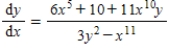 <strong>Find by implicit differentiation. </strong> A) B) C) D) E)