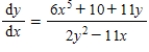 <strong>Find by implicit differentiation. </strong> A) B) C) D) E)