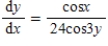 <strong>Find by implicit differentiation. </strong> A) B)