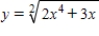 Evaluate the derivative of the function   at the point   . ​