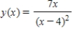 Determine all values of x, (if any),at which the graph of the function has a horizontal tangent. 
