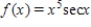 Find the second derivative of the function   . ​