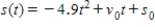 A projectile is shot upwards from the surface of the earth with an initial velocity of 136 meters per second.The position function is . What is its velocity after 6 seconds? 