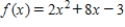 Find the derivative of the following function using the limiting process. 