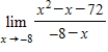 <strong>Evaluate the limit,if it exists:β . β</strong> A)β-17 B)β-9 C)β17 D)βThe limit does not exist.