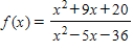 <strong>Identify the vertical asymptotes for . β</strong> A)β , B)β C)β D)β ,