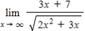 <strong>Find the limit. β β</strong> A) B) C)1 D)3 E)