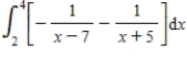 <strong>Let .Which of the following integral expressions represents the area between and the horizontal axis on the interval ? </strong> A) B) C) D)