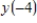 <strong>Let be the solution to the differential equation .Using Euler's method,starting at the point − with step size ,what is the approximate value of ? </strong> A)8.75 B)-0.75 C)-2.25 D)-1.5