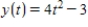 A particle moves in the xy-plane with position for all real values of given by the parametric equations and . Give the coordinates of the velocity vector for any time .