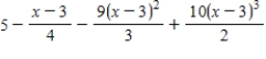 <strong>The first four terms of the Taylor expansion for about are .What is the value of ? </strong> A)- 6 B)- 3 C)- D)-