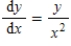 <strong>The slope field at the bottom represents an approximation to the general solution to which differential equation? </strong> A) B) C) D)