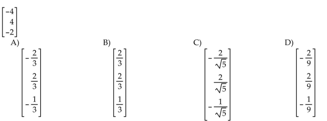 Find a unit vector in the direction of the given vector.