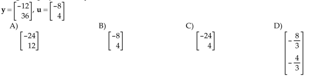 Find the orthogonal projection of y onto u.