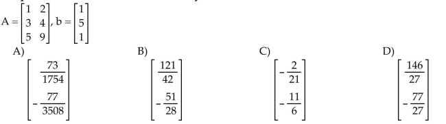 Find a least-squares solution of the inconsistent system Ax = b.