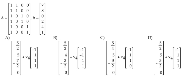 Find a least-squares solution of the inconsistent system Ax = b.