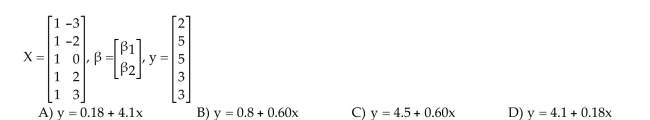 Given: The data points (-3, 2), (-2, 5), (0, 5), (2, 3), (3, 3). Suppose the errors in measuring the y-values of the last two data points are greater than for the Other points. Weight these data points half as much as the rest of the data.