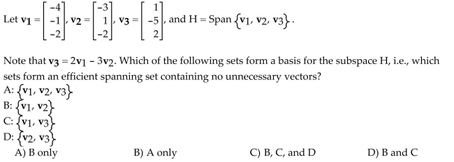 Determine if the vector u is in the column space of matrix A and whether it is in the null space of A.