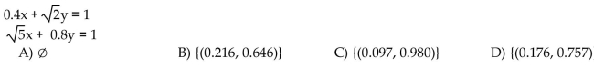Use a graphing calculator to Express solutions with approximations to the nearest thousandth.