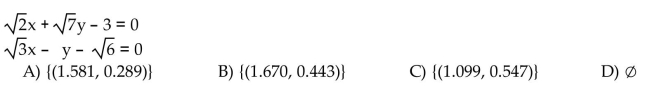 Use a graphing calculator to Express solutions with approximations to the nearest thousandth.