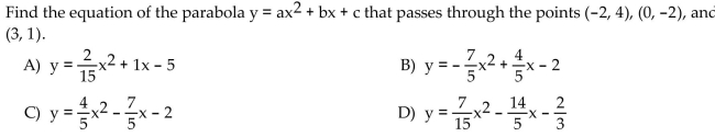 Solve the problem.