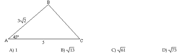 Find the indicated angle or side. Give an exact answer. Find the exact length of side a.