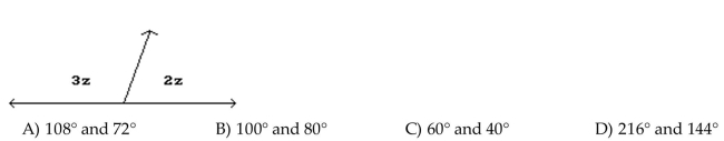 Find the measure of each angle in the problem.