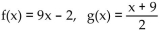 <strong>Use the definition of inverses to determine whether f and g are inverses. </strong> A) Yes B) No