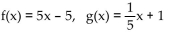 <strong>Use the definition of inverses to determine whether f and g are inverses. </strong> A) Yes B) No