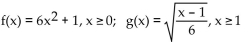 <strong>Use the definition of inverses to determine whether f and g are inverses. </strong> A) No B) Yes